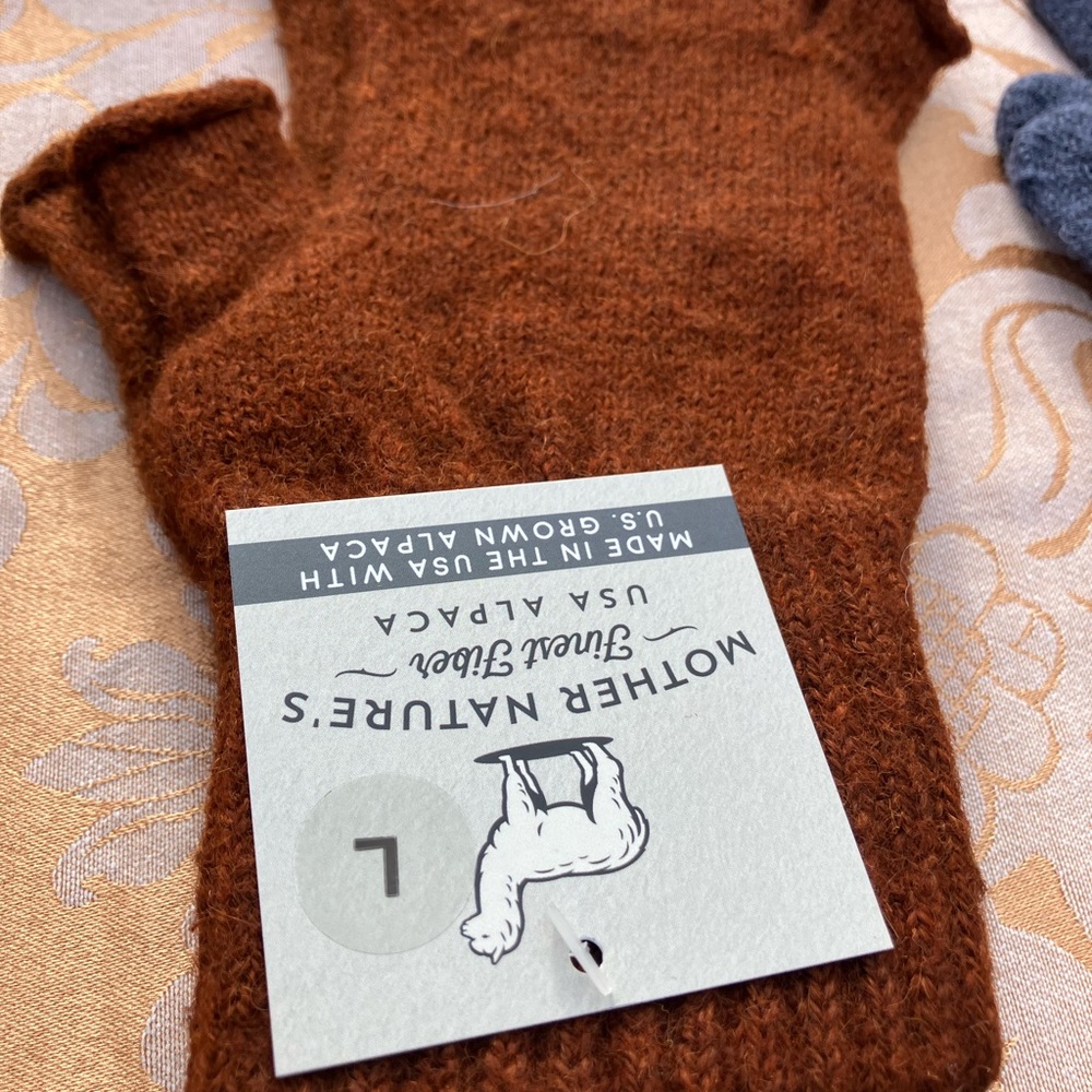 Fingerless  Rust Gloves